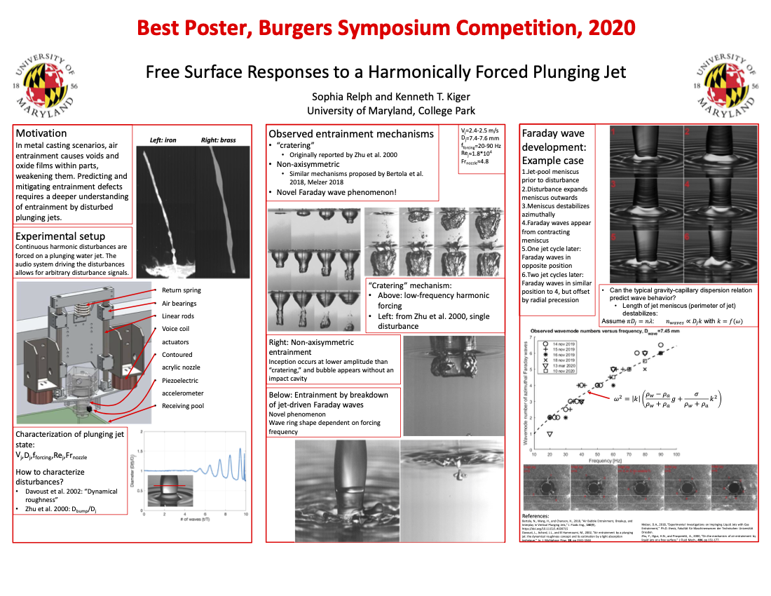 Best Poster: Free Surface Responses to a Harmonically Forced Plunging Jet